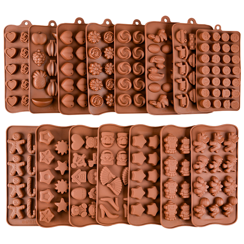 Nine Candy Shaped Chocolate Flap Silicone Baking Mold - Temu